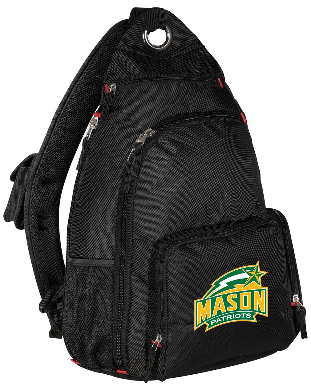 George Mason University Sling Backpack GMU Patriots Crossbody Bag Black