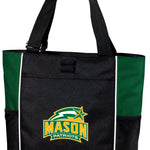 George Mason University Tote Bag GMU Patriots Carryall Tote Green