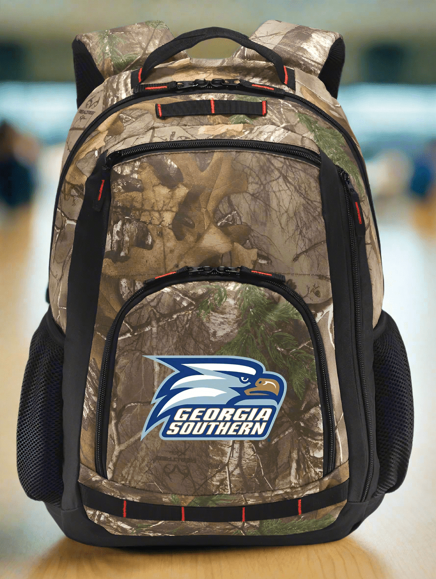 Georgia Southern Camo Backpack GS Eagles Laptop Computer Backpack