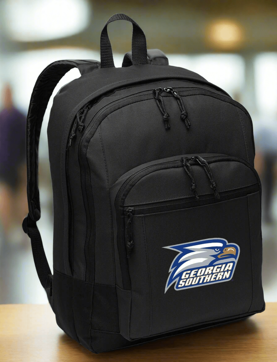 Georgia Southern Backpack GS Eagles Medium Classic Style Backpack Black