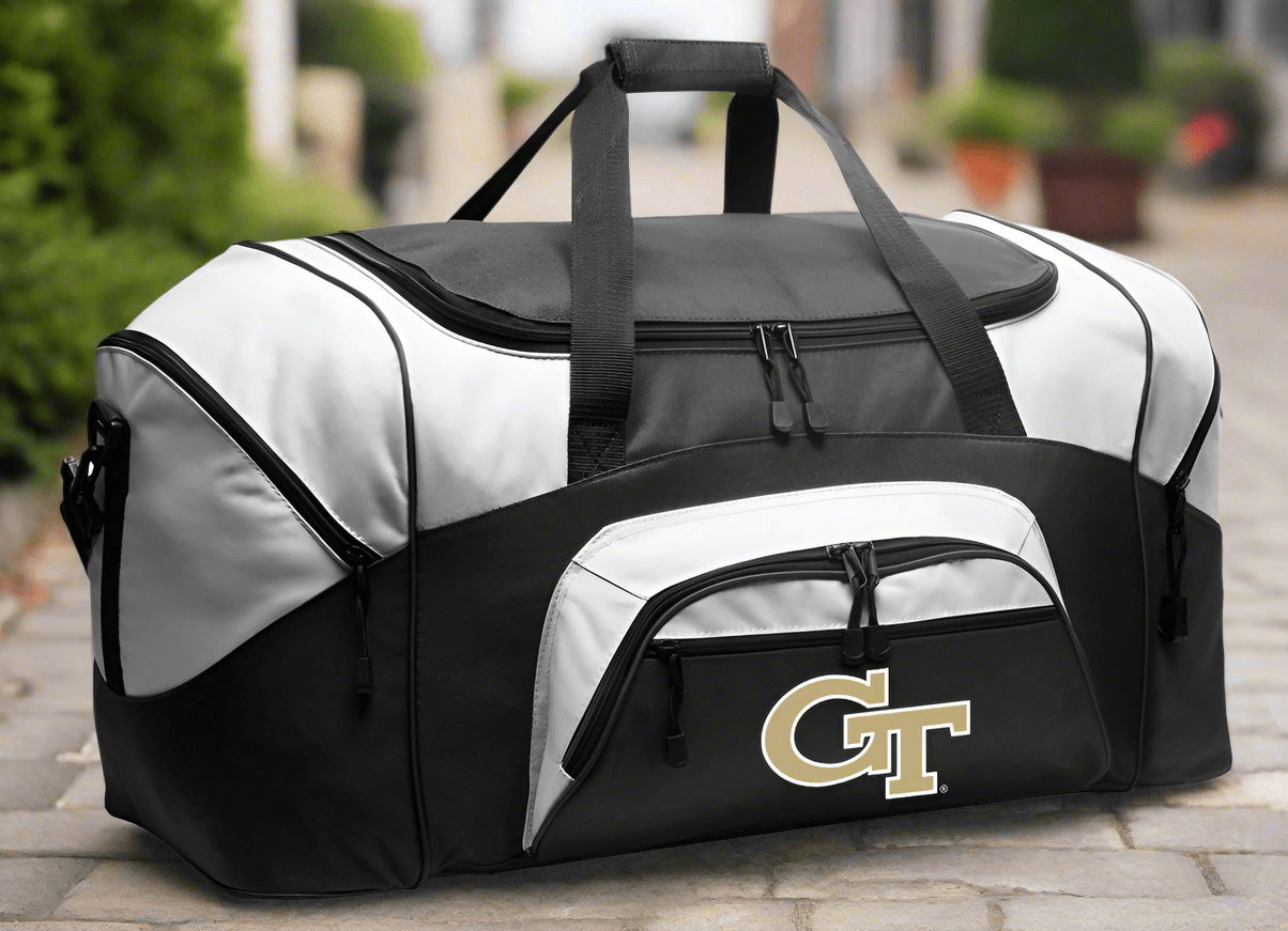 Georgia Tech Duffel Bag β Yellow Jackets Gym, Travel & Suitcase-Style Gear Bag Black