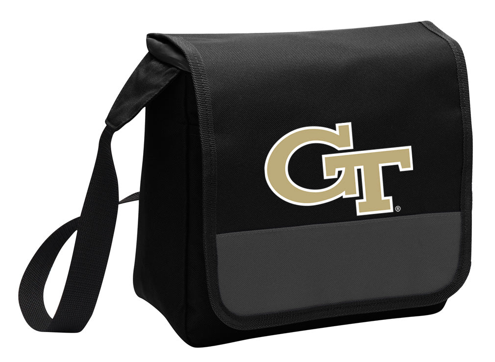 Georgia Tech Lunch Bag Georgia Tech Logo Cooler or Lunchbox Black
