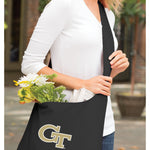 Georgia Tech Cross Body Bag Georgia Tech Logo Shoulder Tote Bag - Sling Style Black