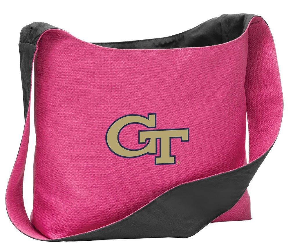 Georgia Tech Cross Body Bag Georgia Tech Logo Shoulder Tote Bag - Sling Style