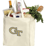 Georgia Tech Grocery Shopping Bag Georgia Tech Logo Reusable Cotton Bag