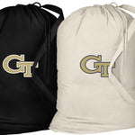Georgia Tech Laundry Bags 2 PC Set Georgia Tech Logo Clothes Bags
