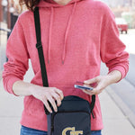 Georgia Tech Crossbody Bag Georgia Tech Logo Travel Sling Pack Navy