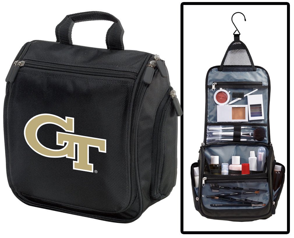 Georgia Tech Toiletry Bag or Mens Georgia Tech Logo Travel Shaving Kit Black