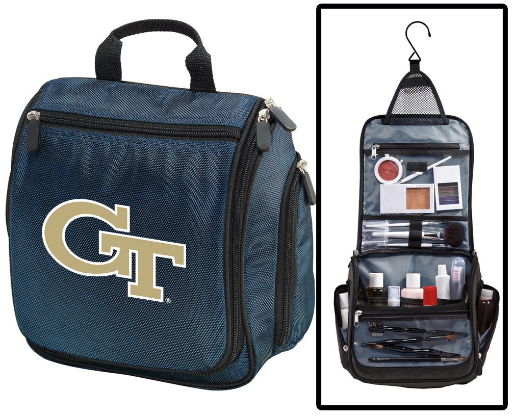 Georgia Tech Toiletry Bag or Mens Georgia Tech Logo Travel Shaving Kit Navy