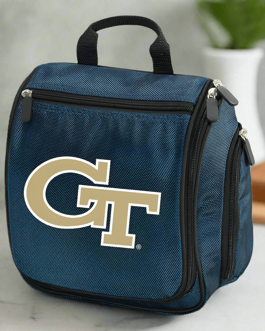 Georgia Tech Toiletry Bag or Mens Georgia Tech Logo Travel Shaving Kit Navy