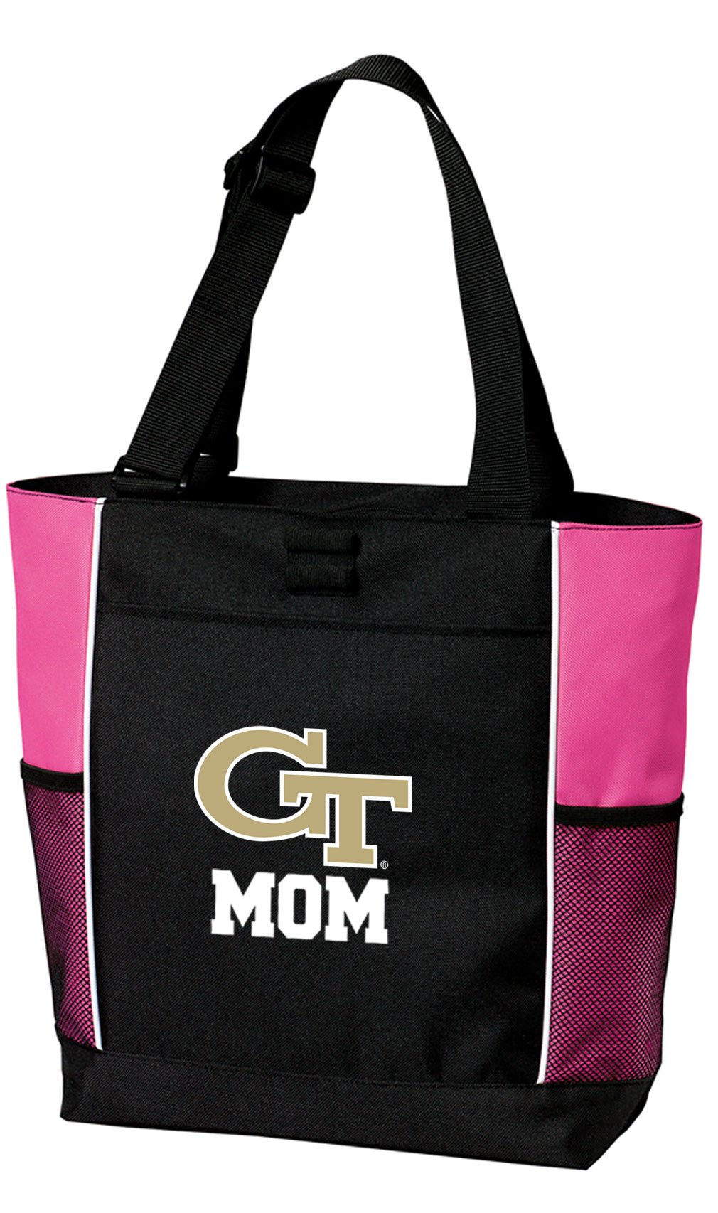 Georgia Tech Tote Bag Georgia Tech Logo Carryall Tote Mom on Pink