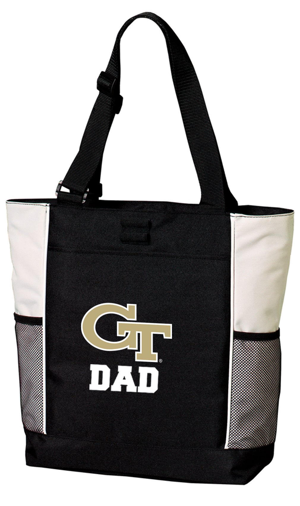 Georgia Tech Tote Bag Georgia Tech Logo Carryall Tote Dad on White