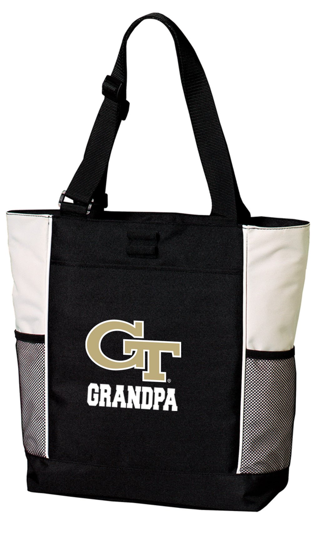 Georgia Tech Tote Bag Georgia Tech Logo Carryall Tote Grandpa on White