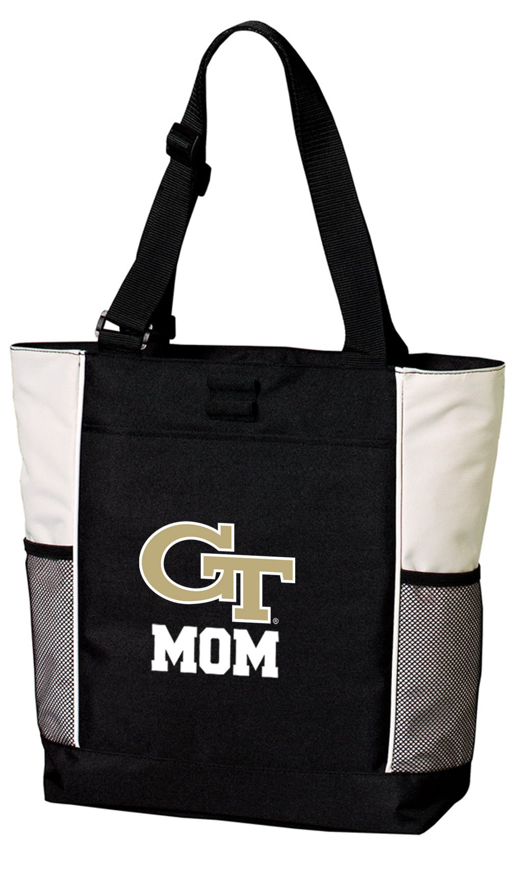 Georgia Tech Tote Bag Georgia Tech Logo Carryall Tote Mom on White