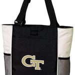 Georgia Tech Tote Bag Georgia Tech Logo Carryall Tote White