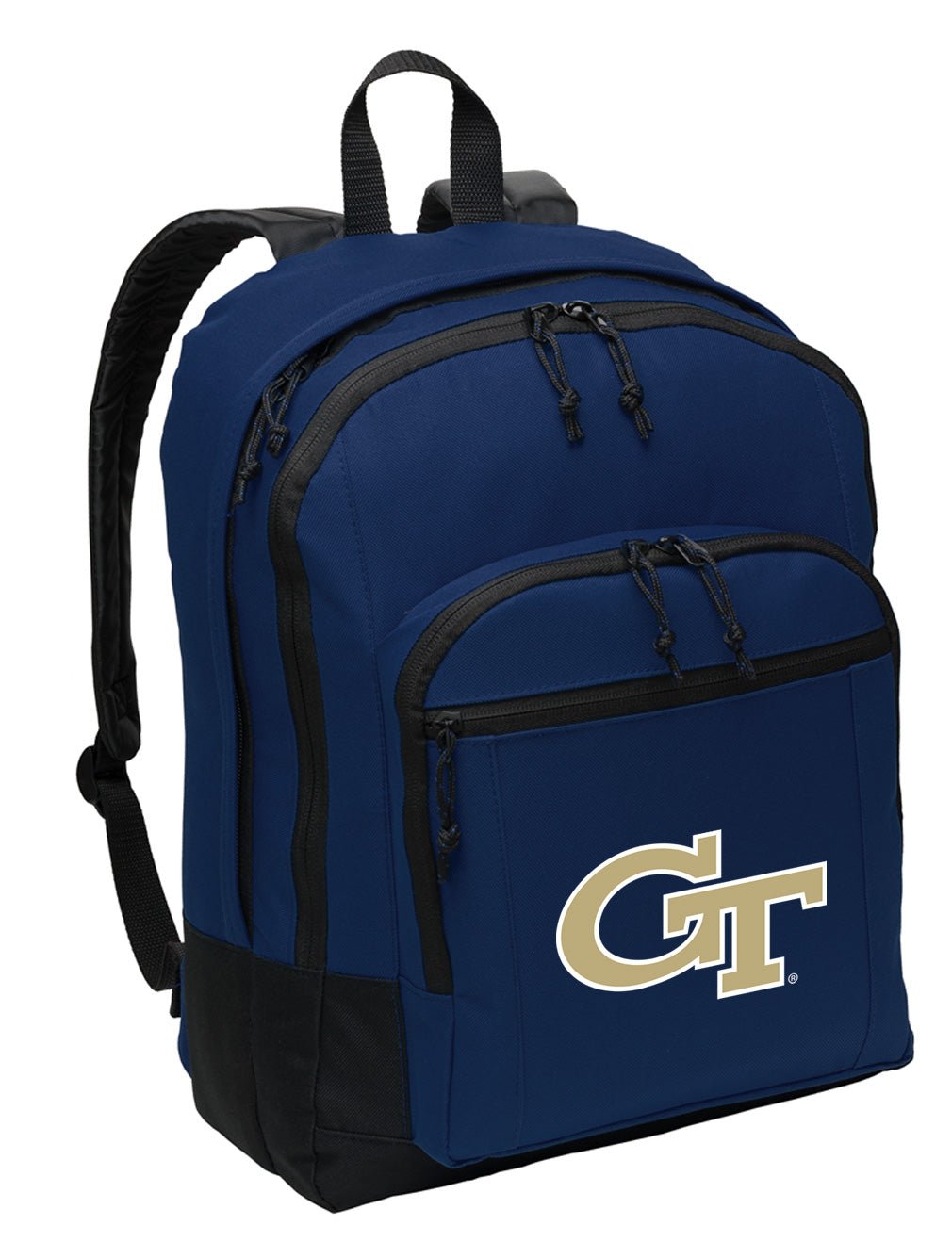 Georgia Tech Backpack Medium Classic Style Backpack Navy