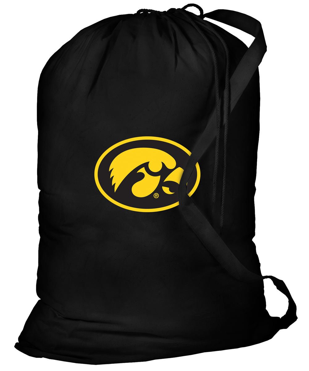 University of Iowa Laundry Bag Iowa Hawkeyes Clothes Bag Black