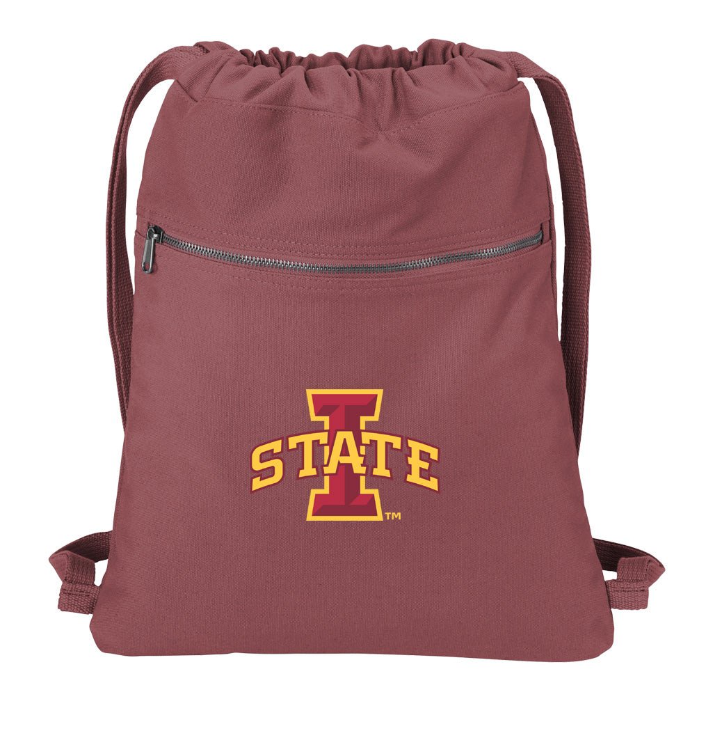 Iowa State Canvas Drawstring Bag