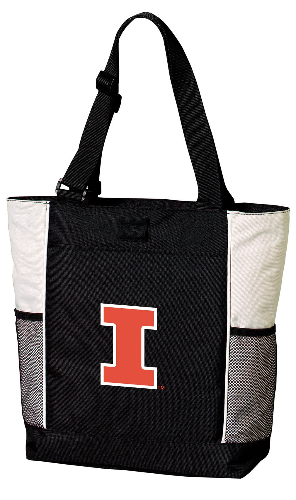 University of Illinois Tote Bag Illini Carryall Tote White