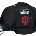 Indiana Duffel Bag – Official Hoosiers Medium Gym & Travel Bag with Shoe Pocket – 600D Polyester