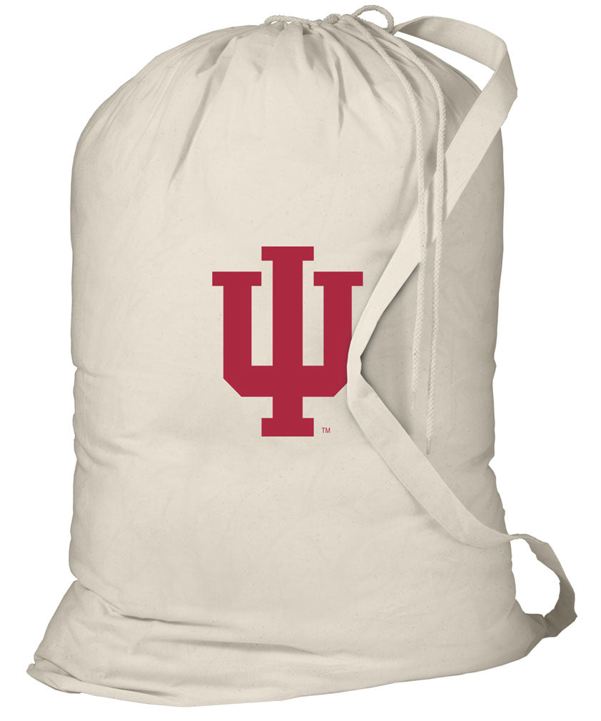 Indiana University Laundry Bag IU Clothes Bag Tan