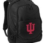 Indiana Hoosiers Laptop Backpack – Official Indiana University Bookbag – 17" Laptop Sleeve, NCAA School Gear – 600D Polyester Black