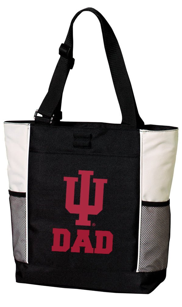 Indiana University Tote Bag IU Carryall Tote Dad on White