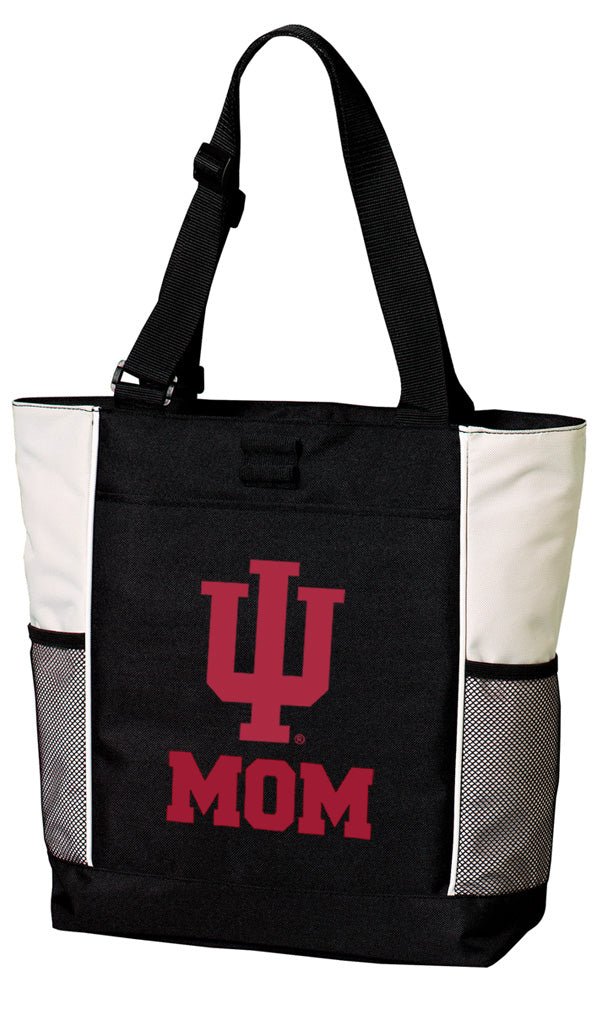 Indiana University Tote Bag IU Carryall Tote Mom on White