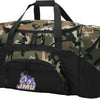 JMU Camo Duffel Bag – Official Dukes Travel, Gym & Sports Bag with Shoulder Strap – 600D Polyester