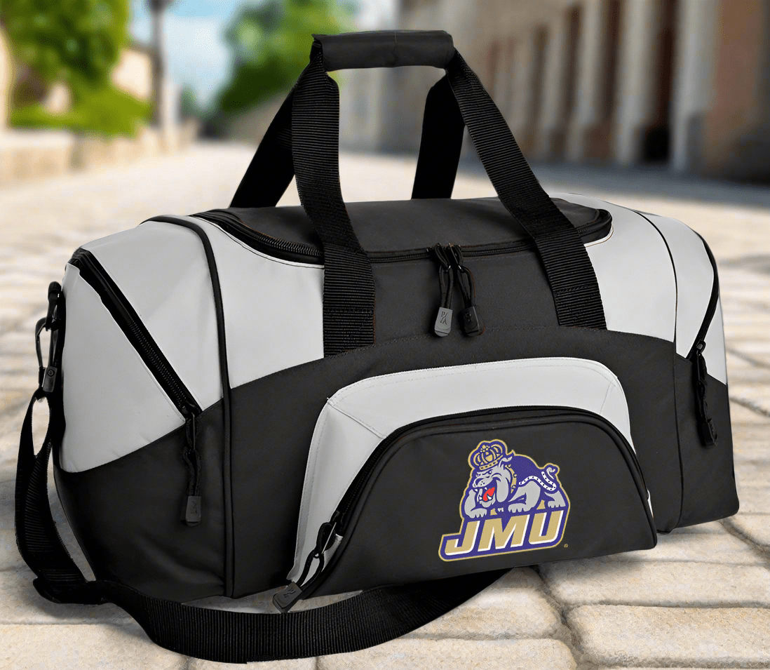 JMU Duffel Bag Small James Madison University Carryon Suitcase or Gym Bag
