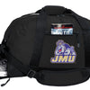 JMU Duffel Bag – Official Dukes Medium Gym & Travel Bag with Shoe Pocket – 600D Polyester