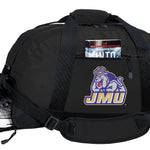 JMU Duffel Bag – Official Dukes Medium Gym & Travel Bag with Shoe Pocket – 600D Polyester