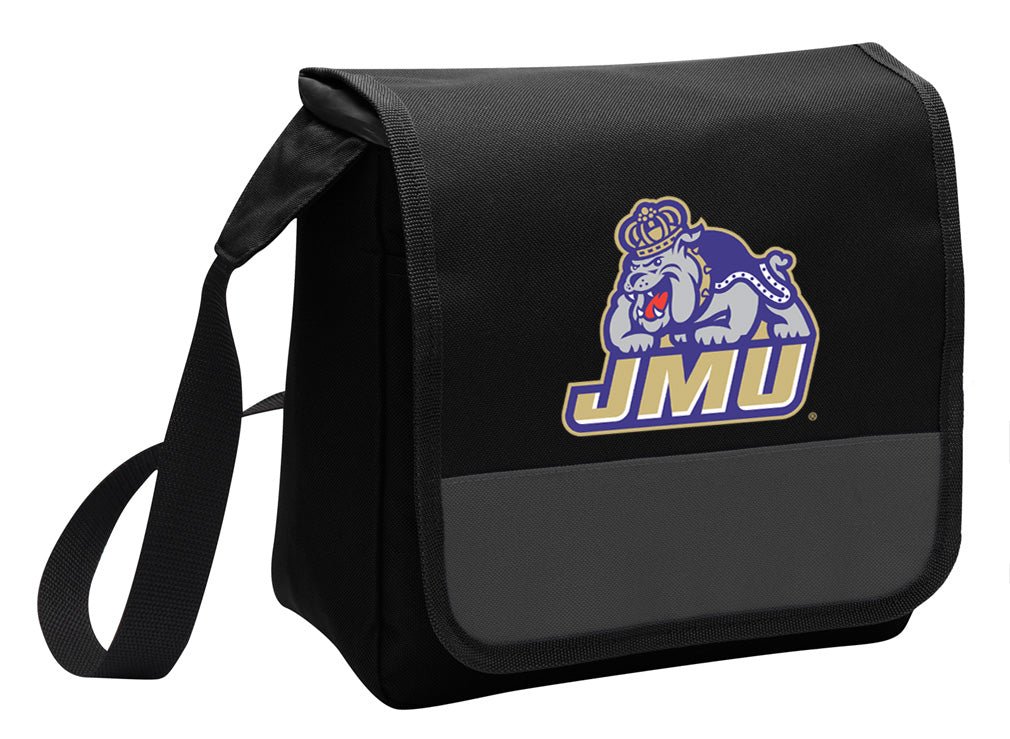JMU Lunch Bag James Madison University Cooler or Lunchbox Black