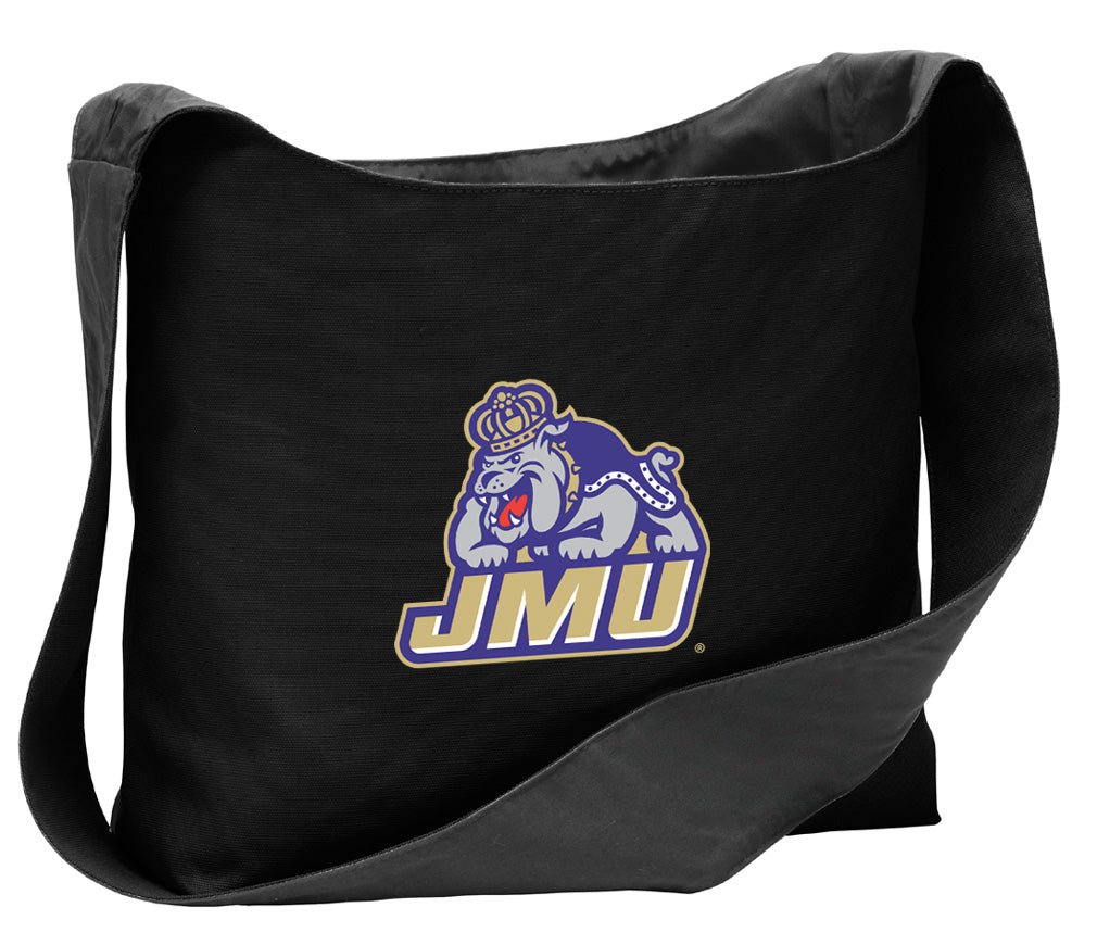 JMU Cross Body Bag James Madison University Shoulder Tote Bag - Sling Style Black