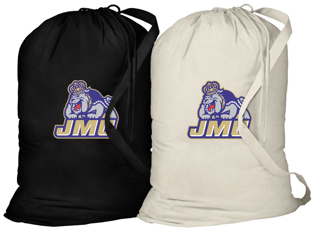 JMU Laundry Bags 2 PC Set James Madison University Clothes Bags