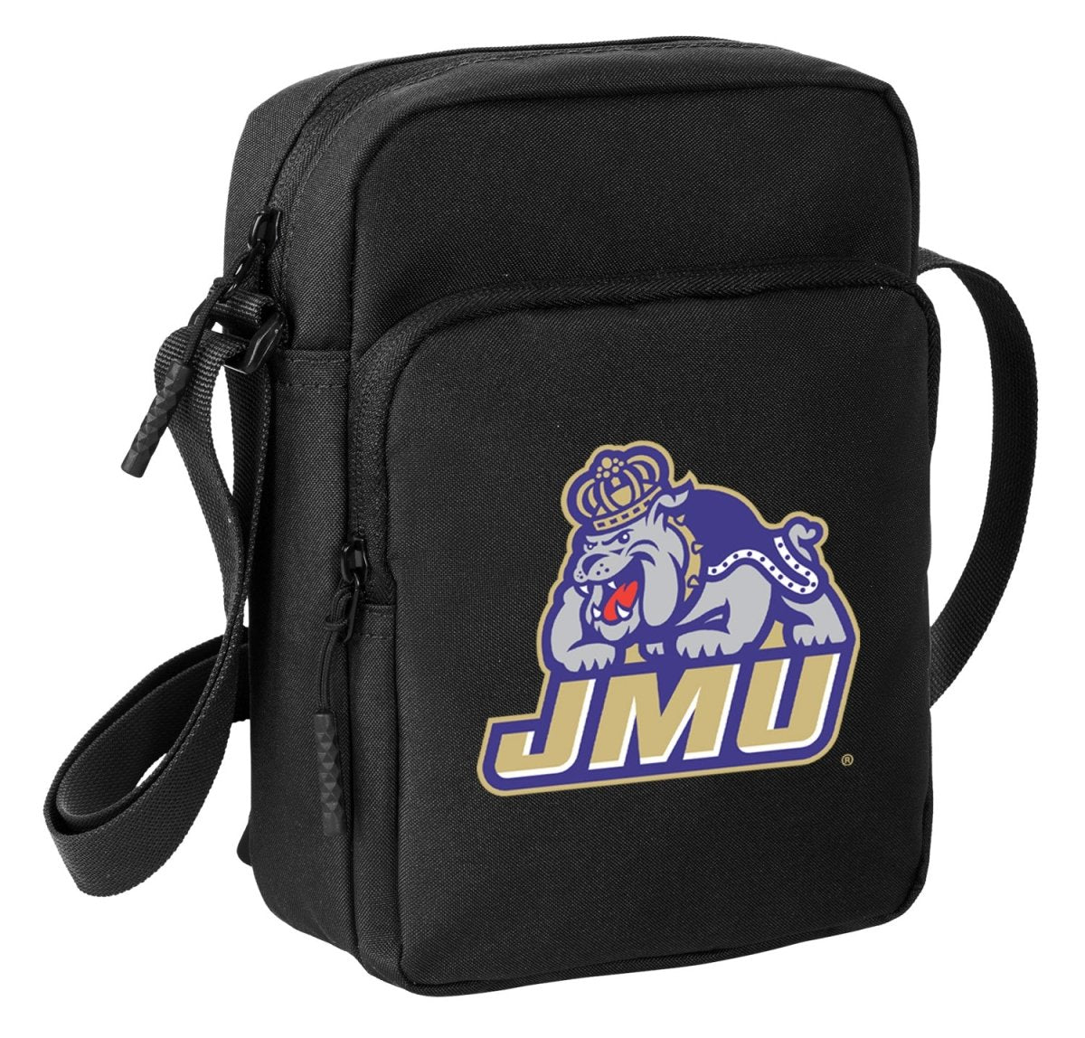 JMU Crossbody Bag James Madison University Travel Sling Pack Black