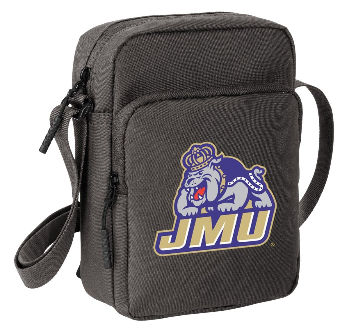 JMU Crossbody Bag James Madison University Travel Sling Pack Gray