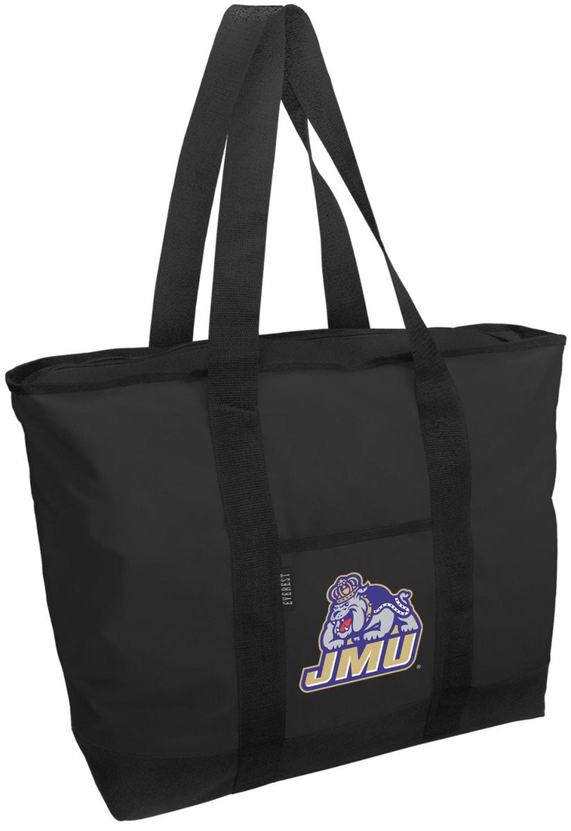 JMU Tote Bag - Large James Madison University Zippered Tote