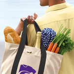 Kansas State Canvas Tote Bag K-State Classic Tote Black