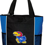 University of Kansas Tote Bag KU Jayhawks Carryall Tote Blue
