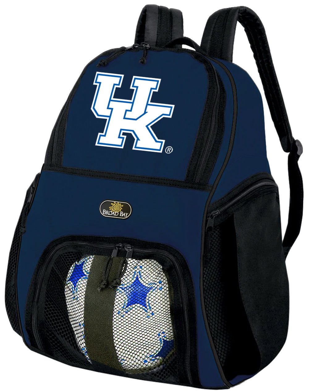 University of Kentucky Soccer Ball Backpack or UK Wildcats Volleyball Sports Gear Bag Navy