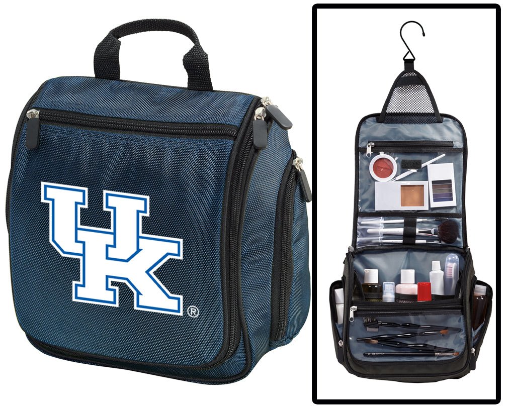 University of Kentucky Toiletry Bag or Mens UK Wildcats Travel Organizer Shaving Kit Navy