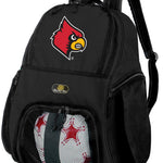 University of Louisville Soccer Ball Backpack or Louisville Cardinals Volleyball Sports Gear Bag Black