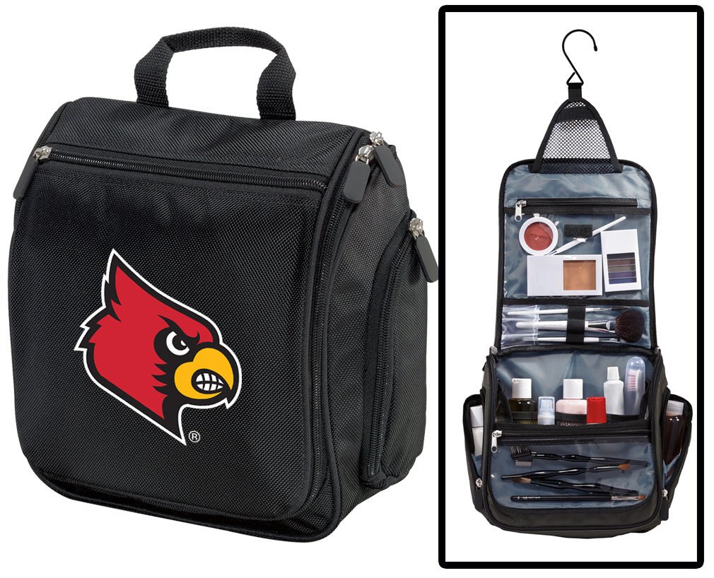University of Louisville Toiletry Bag or UofL Cardinals Travel Organizer or Shaving Kit Black