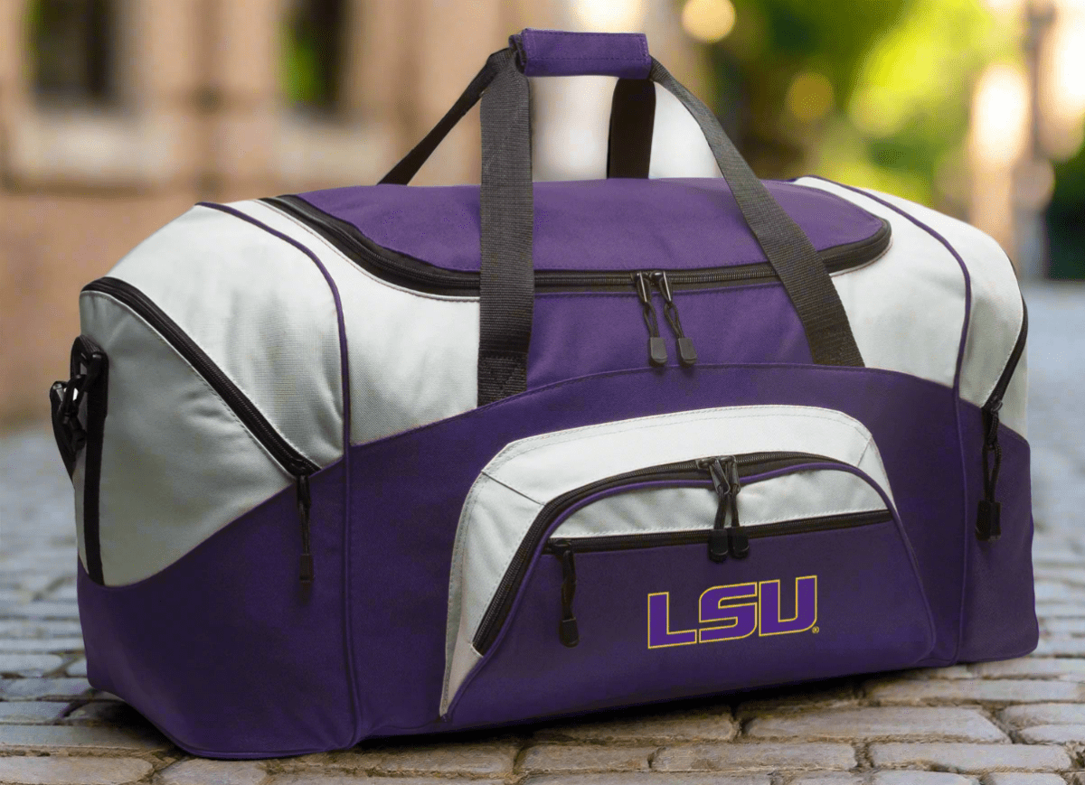 LSU Tigers Duffel Bag β Versatile Gym, Travel & Sports Gear Bag Purple