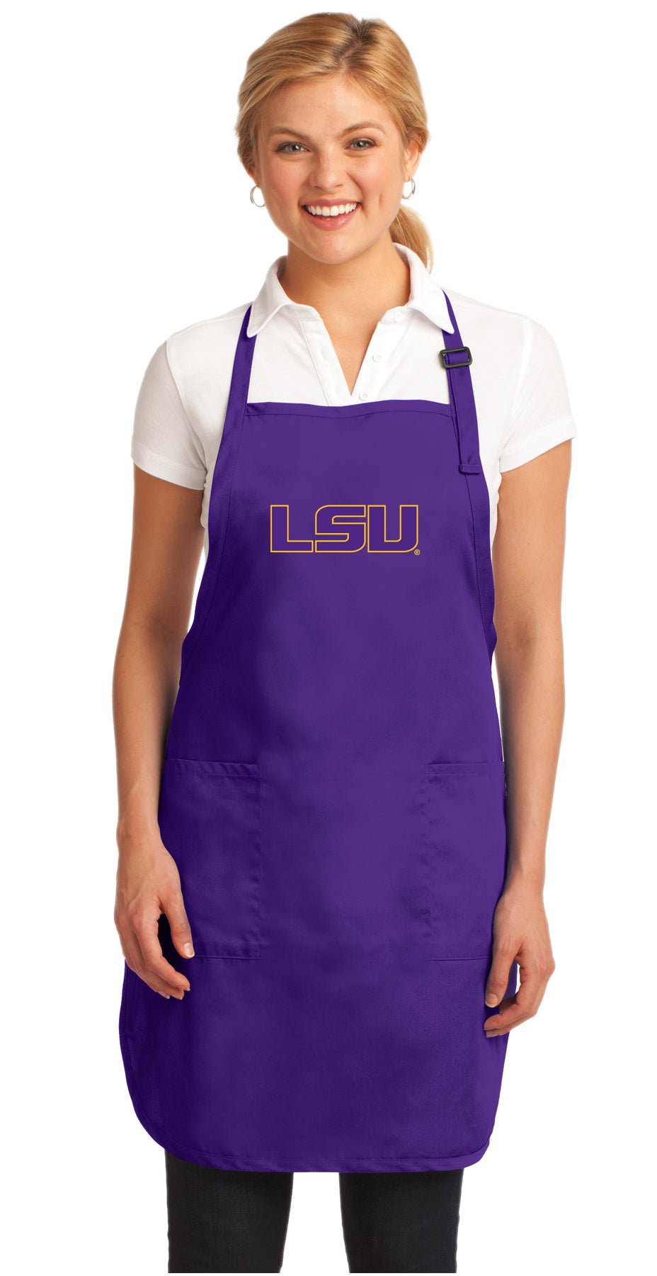 LSU Tigers Apron Official Louisiana State Aprons - Stain Resistant Fabric Purple