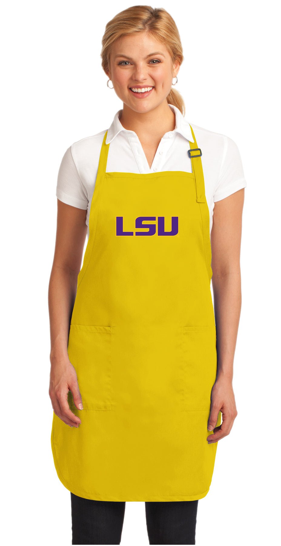 LSU Tigers Apron Official Louisiana State Aprons - Stain Resistant Fabric Yellow