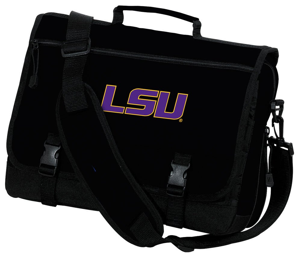 LSU Logo Laptop Computer Bag LSU Tigers Classic Laptop Messenger Bag