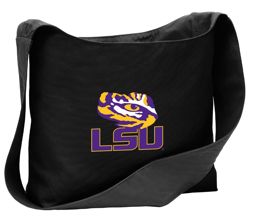LSU Cross Body Bag LSU Tigers Shoulder Tote Bag - Sling Style Black