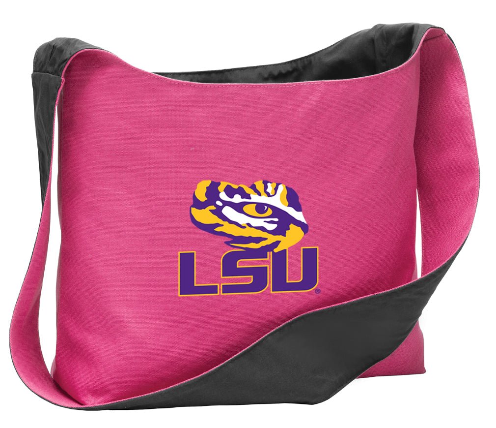 LSU Cross Body Bag LSU Tigers Shoulder Tote Bag - Sling Style Turquoise